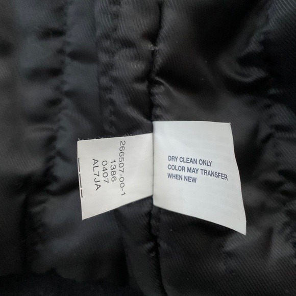 GAP Men’s Wool Blend Car Coat Sz L Black Heavyweight Classic Y2K Preppy Commute - Picture 15 of 15